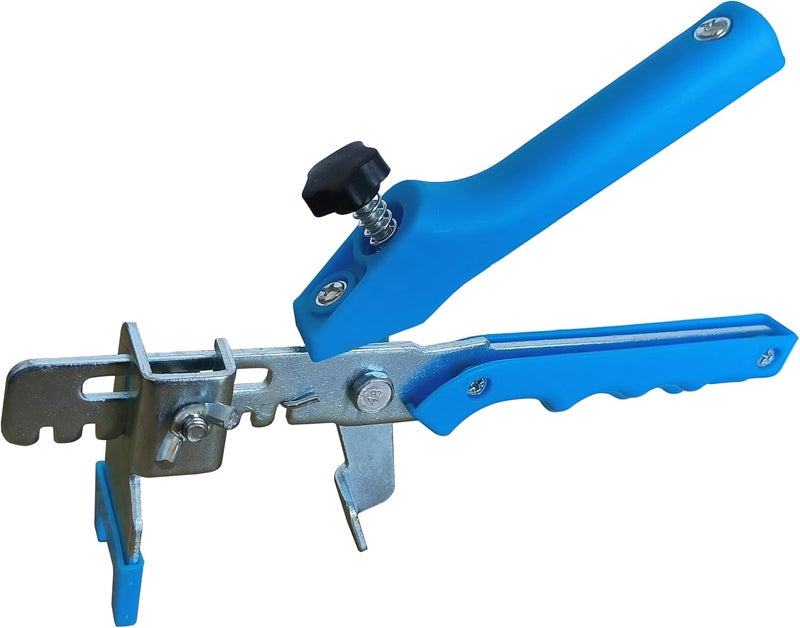 RUHOOM Tile Leveling system Plier Hand Floor Pliers Tiling Installation Tool Tile Locator Leveling System for DIY Ceramic Tile Stone Wall Tile Spacers Adjustment blue - Image 1